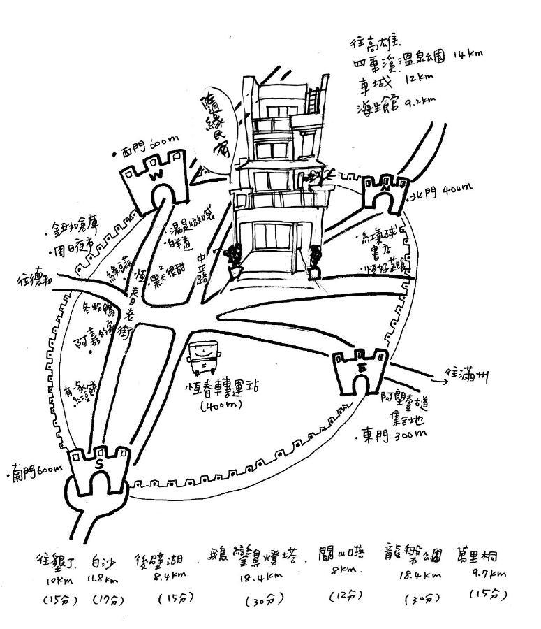 隨緣民宿 Suiian Inn Hengchun Old Town Zewnętrze zdjęcie